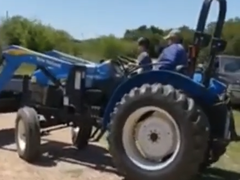 Ranger drives the Tractor